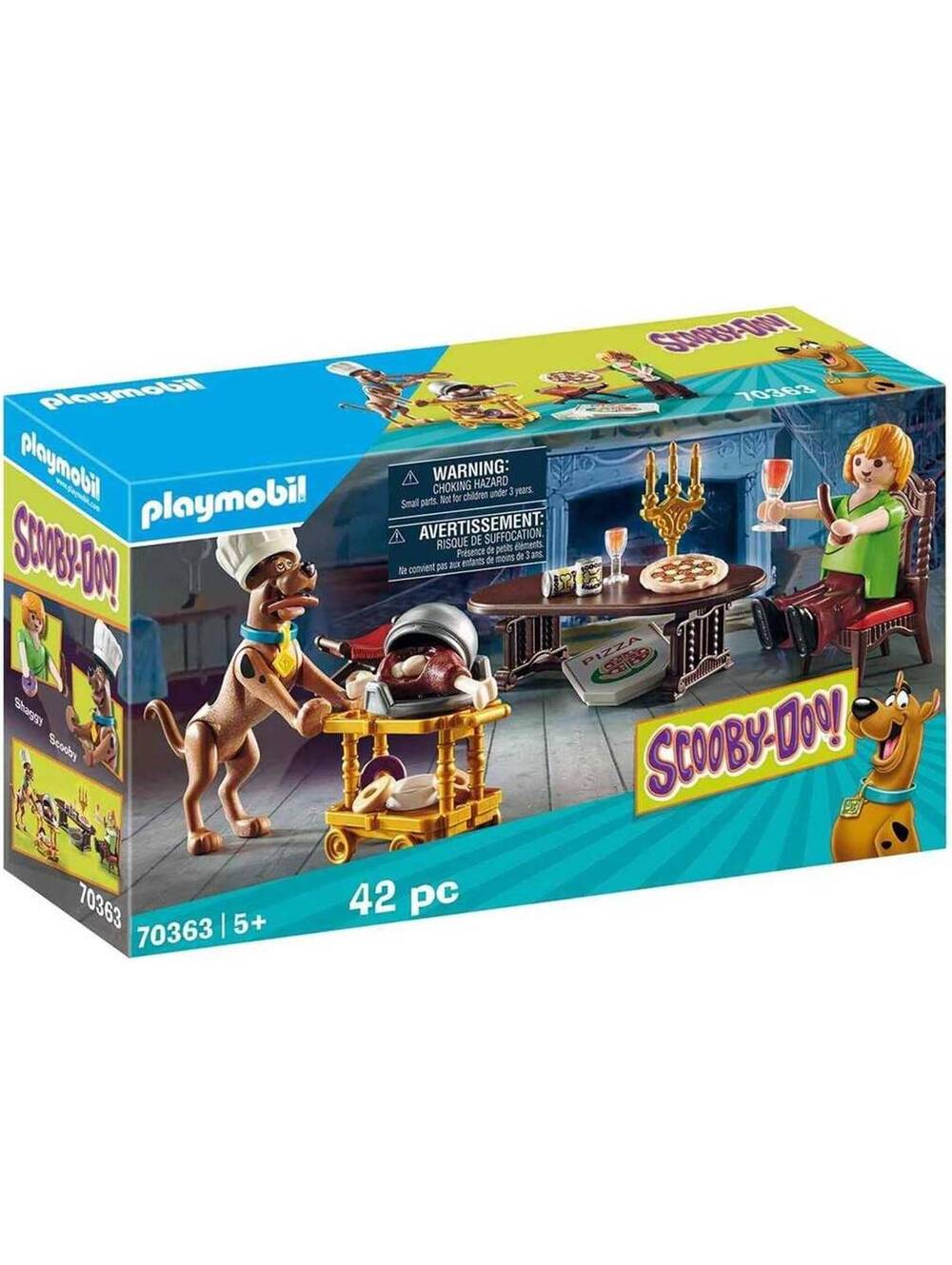 Playmobil Scooby-Doo Dinner with Shaggy / 70363 / 42 pc / New / Sealed